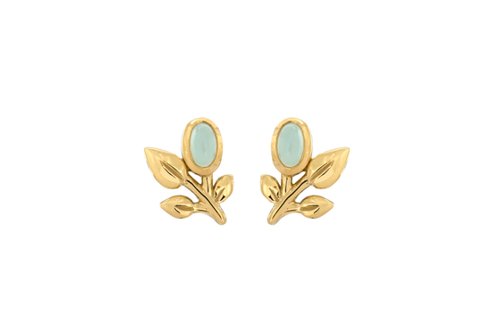 Rabinovich Vitality Earpin Kullattu Hopea Korvakorut Ja Kalsedoni Ja Zirkonia 79620553