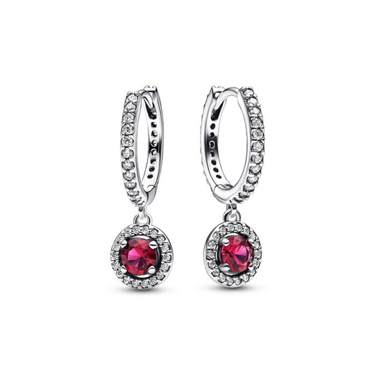 Pandora Timeless Red Round Sparkling korvakorut 292379C01