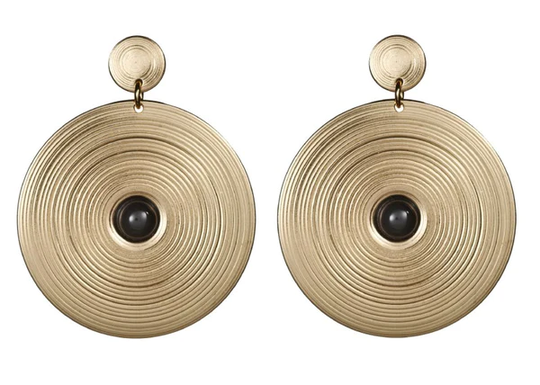 Kalevala Kosmos korvakorut, onyx, Modern