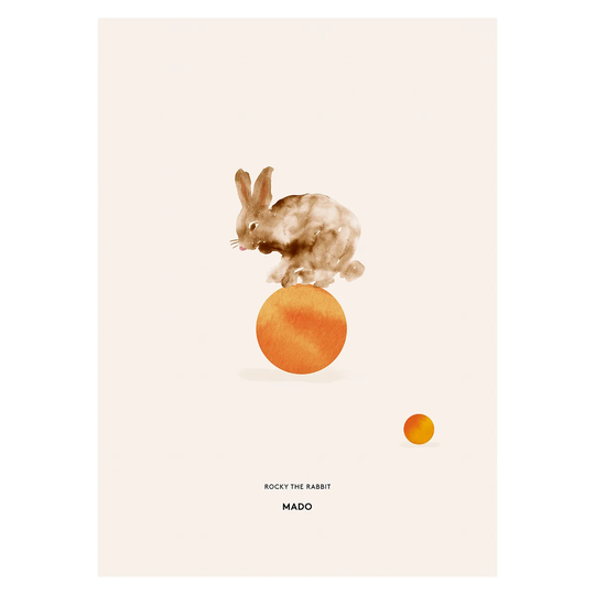 Paper Collective Rocky the Rabbit -juliste 50x70 cm