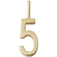 Design Letters Lucky Numbers 10 mm Gold 0-9 No. 005
