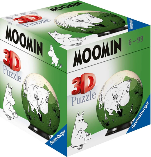 Ravensburger 3D Palapeli Muumipeikko, Vihreä